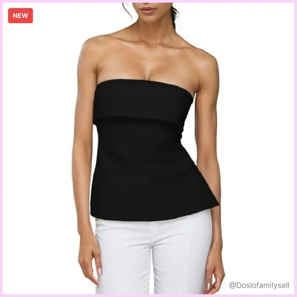 Strapless Tube Top Sexy Backless Bustier Y2K Chic Summer Going Out